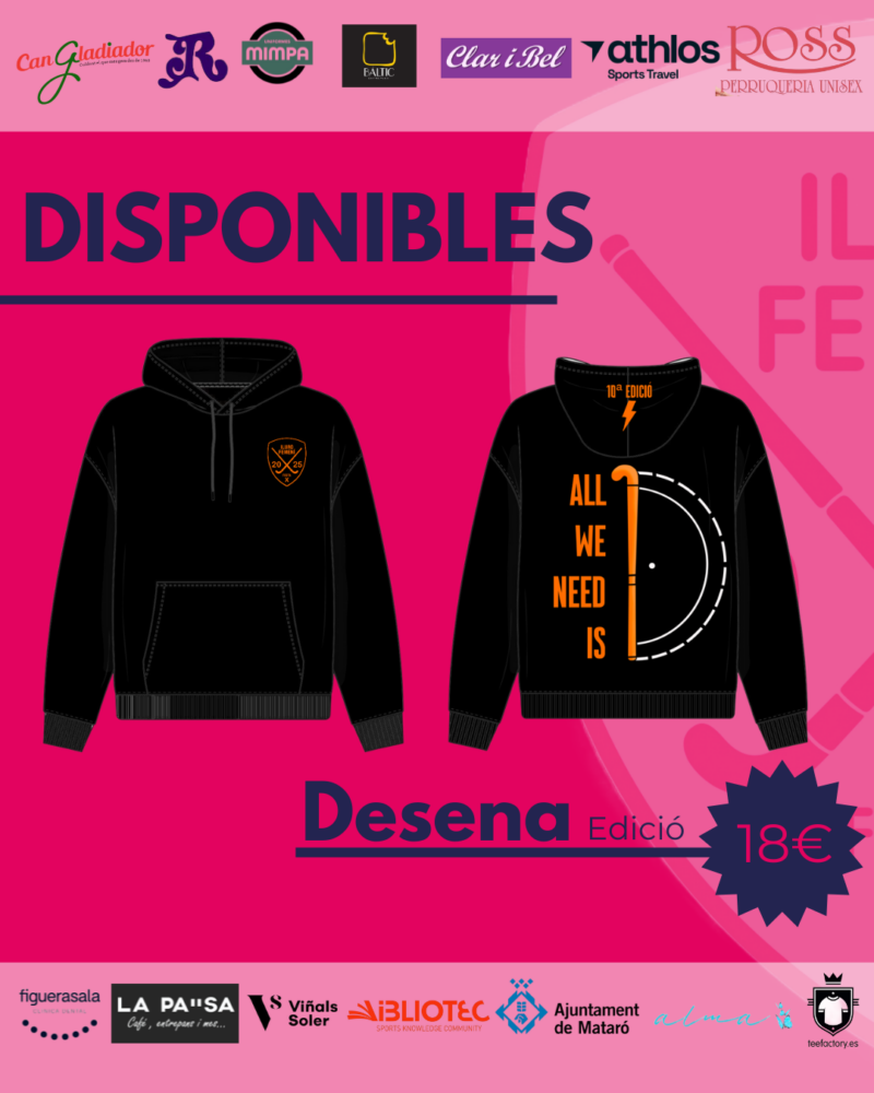 Dessuadora hockey femení 2025 (reserva 18€)